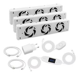 Billede af 3 intelligente køleblæsere til opvarmning af Lokalet, intelligent køling, ventilation,