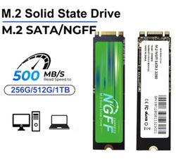 Billede af M.2 SATA SSD 256G  M.2 NGFF SSD 500MB/S M.2 2280 NGFF SATA