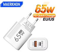 Billede af 65W GaN USB C hurtigoplader QC3.0 EU stik telefonopladeradapter