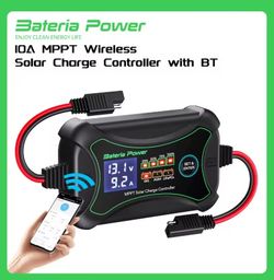 Billede af 10A MPPT trådløs solcelleladningsregulator med BT, Bateria Power 12 Volt